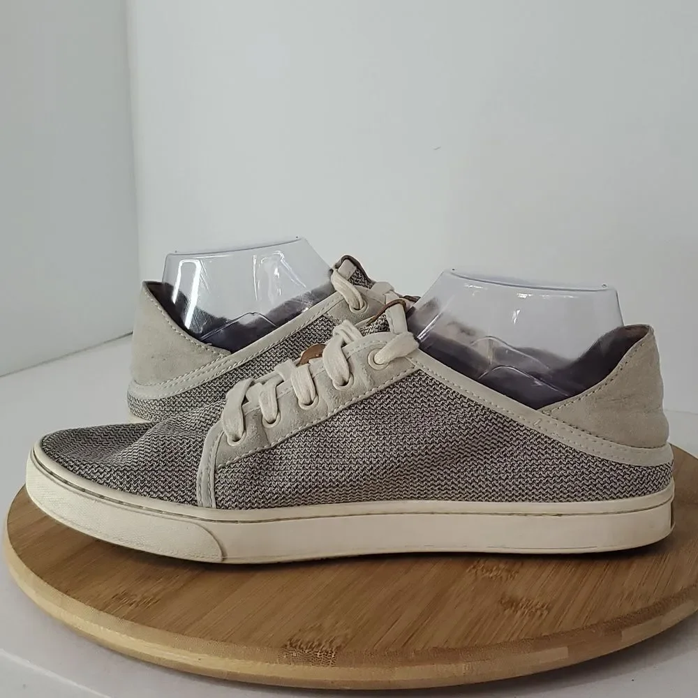 OLUKAI Pehuea Li Women's Slip On Sneakers Drop-in Heel Tapa Size 10